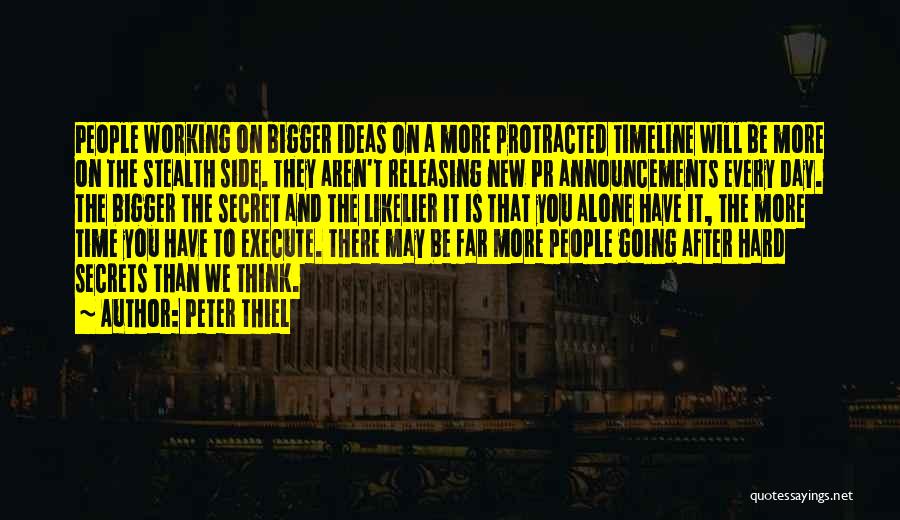Timeline Quotes By Peter Thiel
