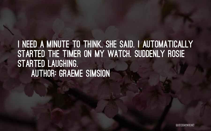 Timer Quotes By Graeme Simsion