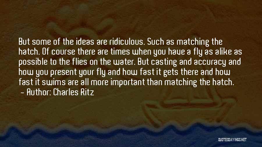 Times Go Fast Quotes By Charles Ritz