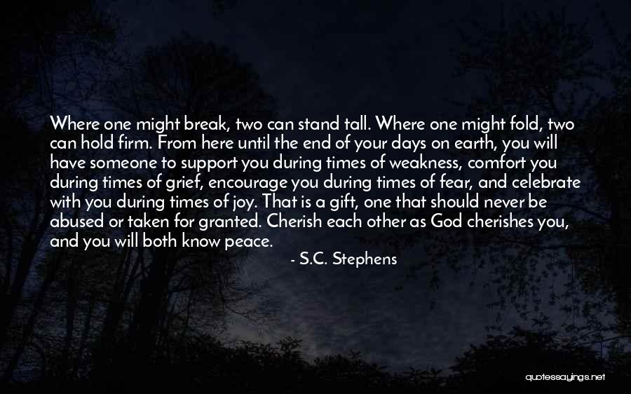 Times Of Grief Quotes By S.C. Stephens