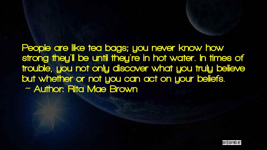 Times Of Trouble Quotes By Rita Mae Brown