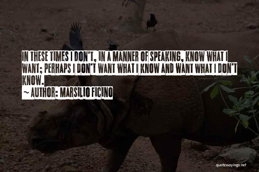 Times Of Uncertainty Quotes By Marsilio Ficino