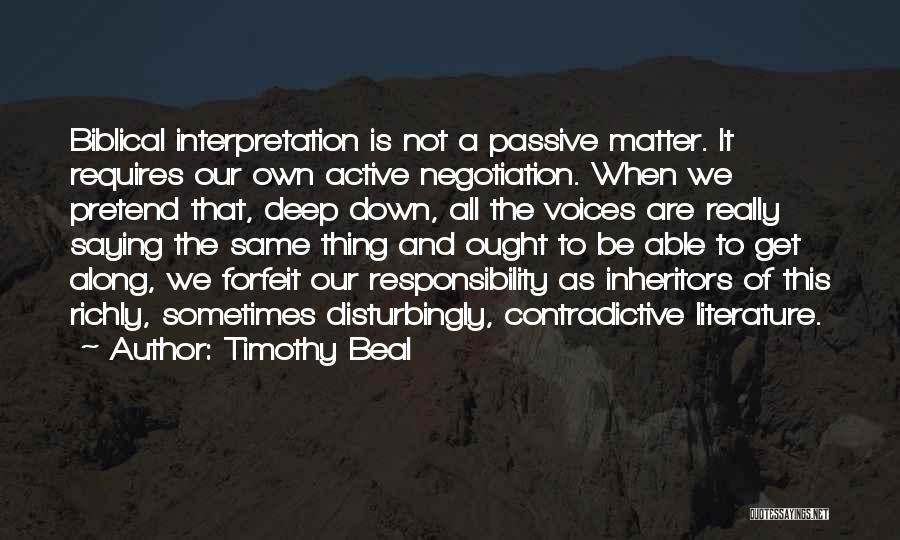Timothy Beal Quotes 304806