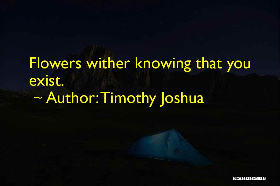 Timothy Joshua Quotes 1513172