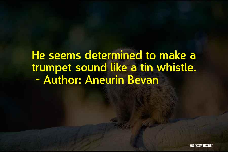 Tin Whistle Quotes By Aneurin Bevan
