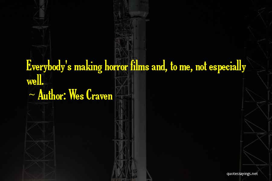 Tinct Quotes By Wes Craven