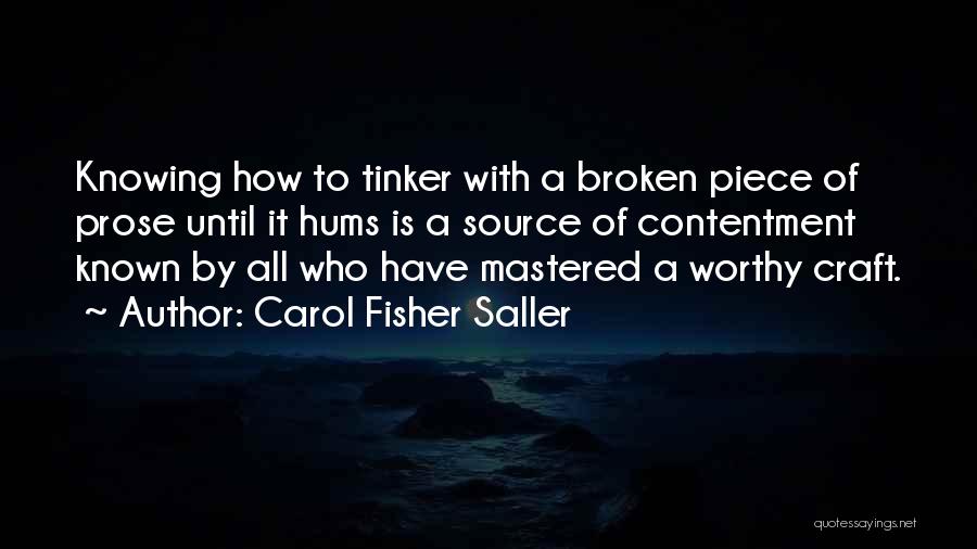Tinker Quotes By Carol Fisher Saller