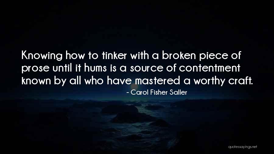 Tinker Quotes By Carol Fisher Saller