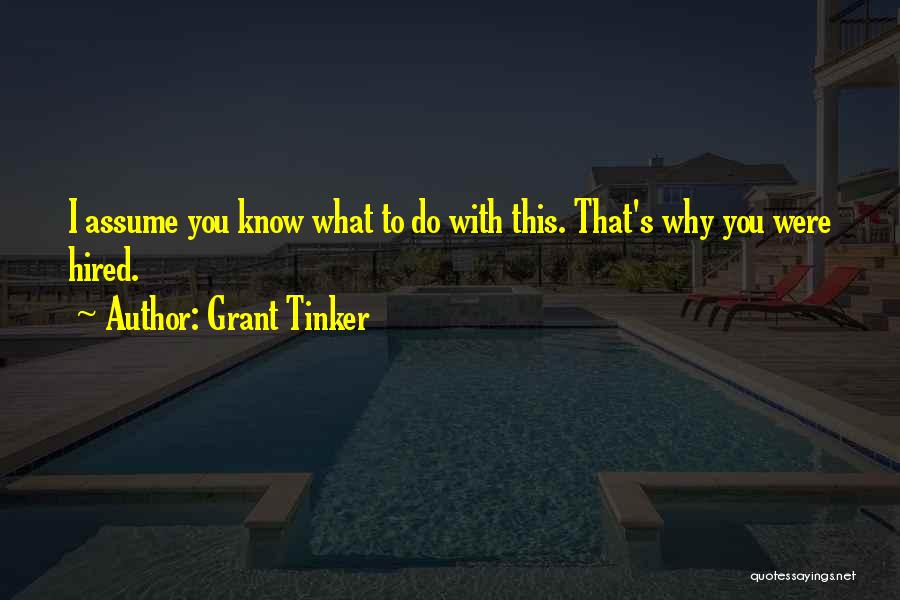 Tinker Quotes By Grant Tinker