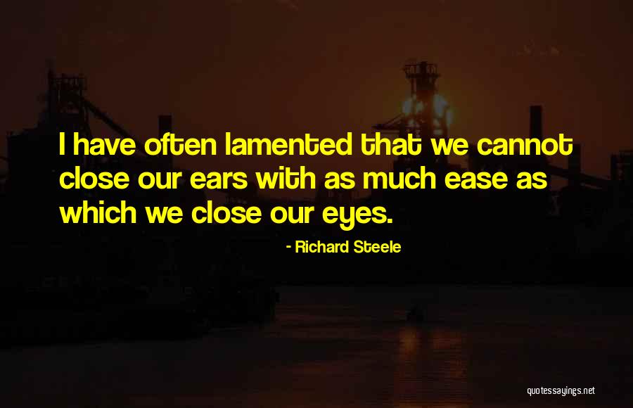 Tinnitus Quotes By Richard Steele