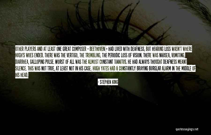 Tinnitus Quotes By Stephen King Tinnitus Quotes By Stephen King