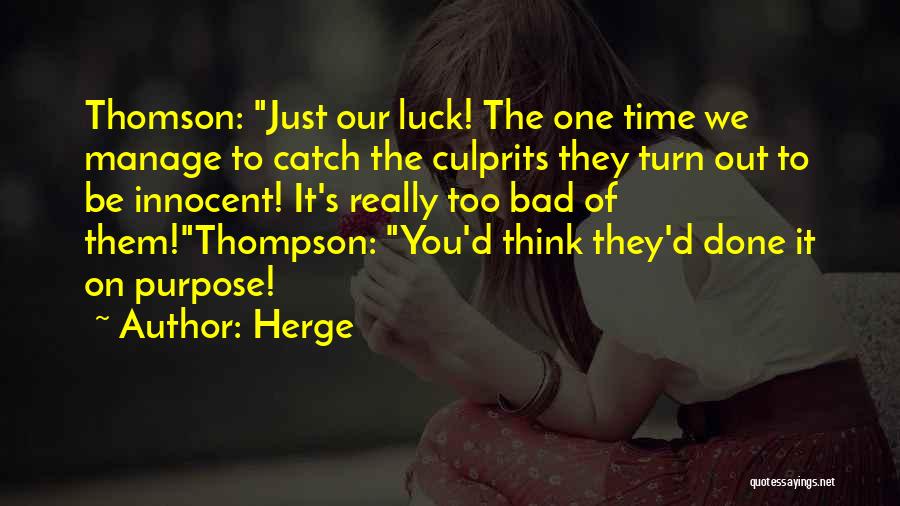 Tintin Thompson Thompson Quotes By Herge