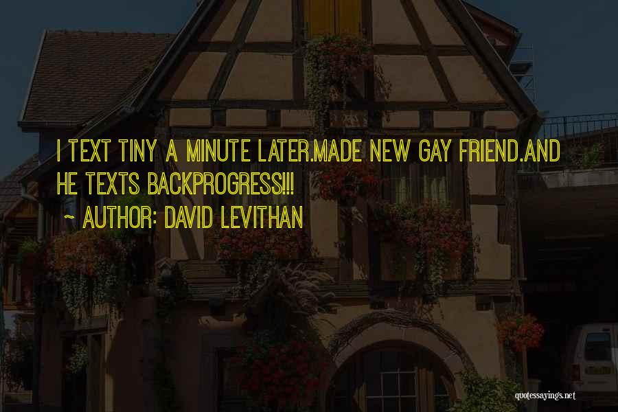 Tiny Best Friend Quotes By David Levithan