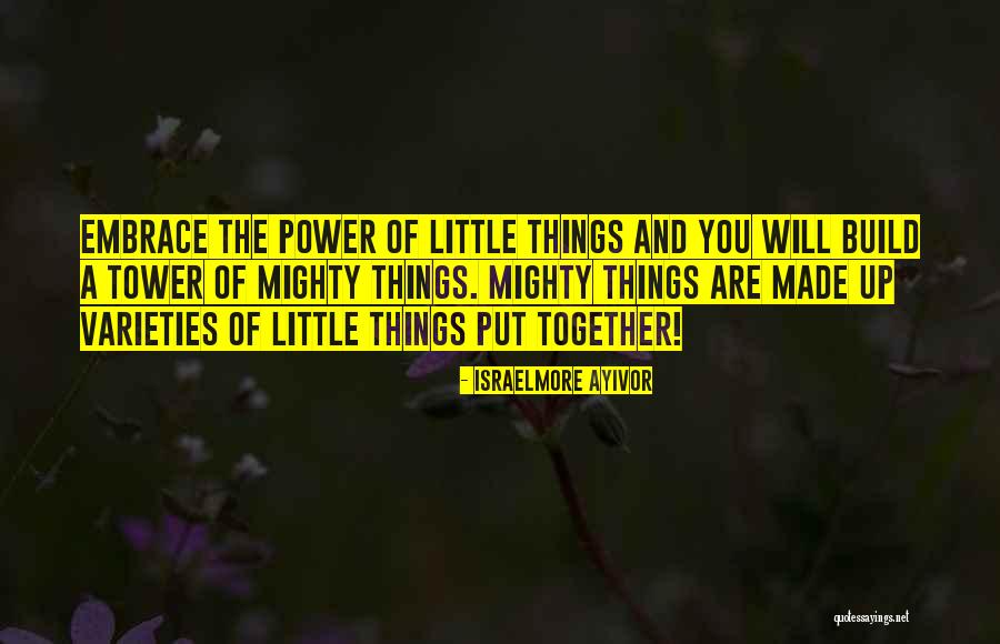 Tiny Little Things Quotes By Israelmore Ayivor Tiny Little Things Quotes By Israelmore Ayivor