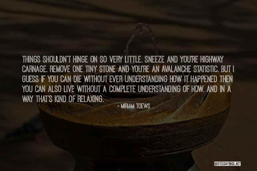 Tiny Little Things Quotes By Miriam Toews Tiny Little Things Quotes By Miriam Toews