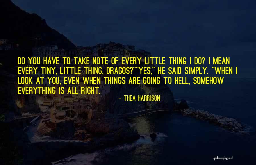 Tiny Little Things Quotes By Thea Harrison Tiny Little Things Quotes By Thea Harrison