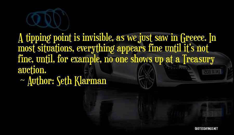 Tipping Quotes By Seth Klarman