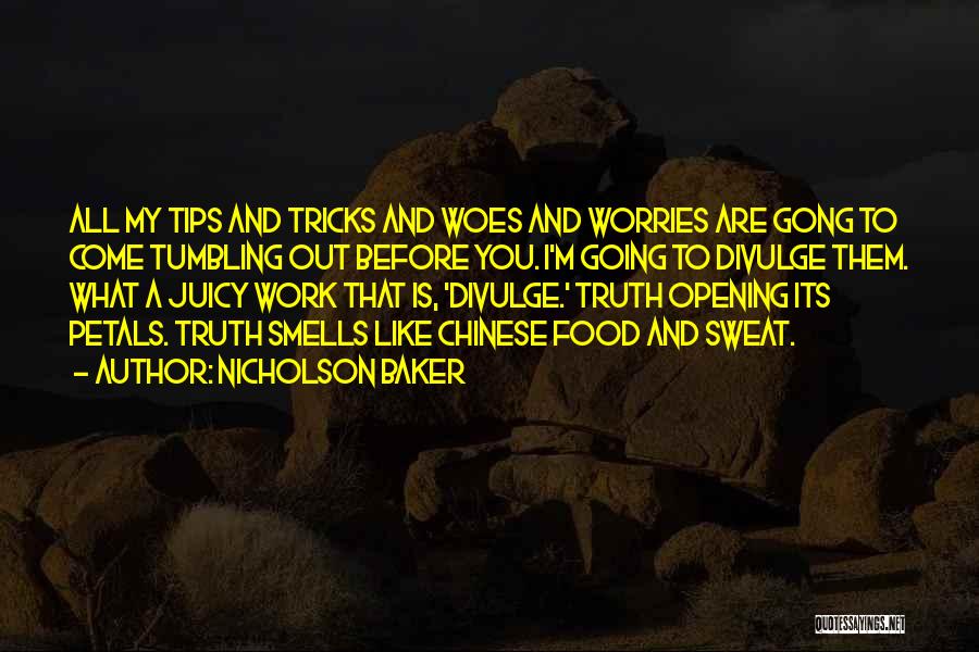 Tips And Tricks Quotes By Nicholson Baker