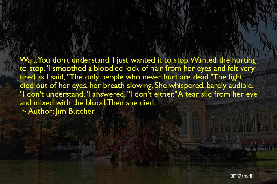 Tired Of Hurting You Quotes By Jim Butcher