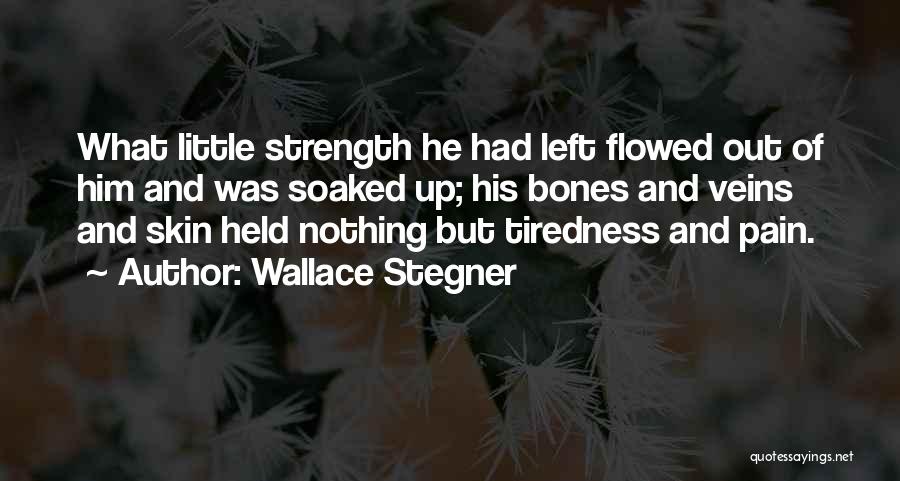 Tiredness Quotes By Wallace Stegner