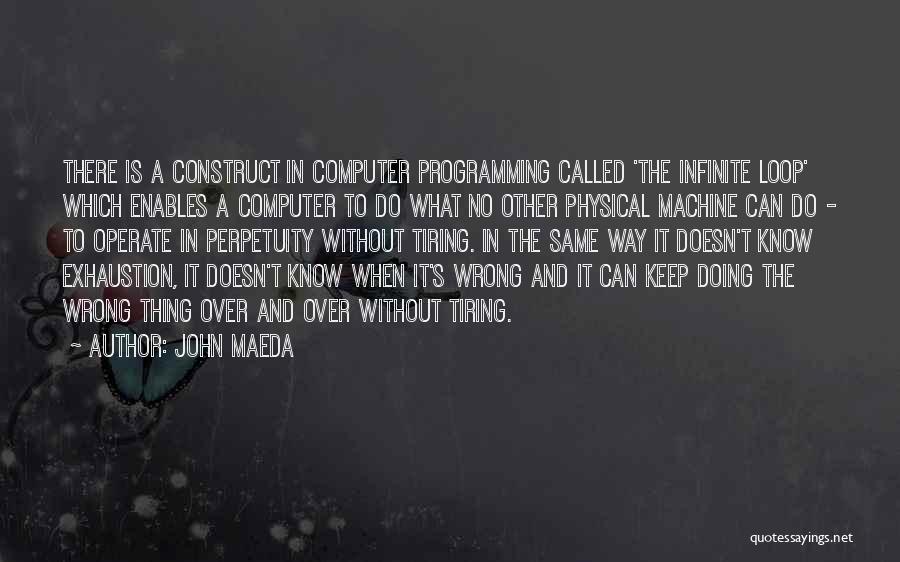 Tiring Quotes By John Maeda