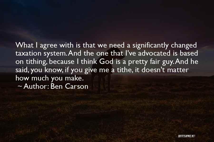 Tithe Quotes By Ben Carson