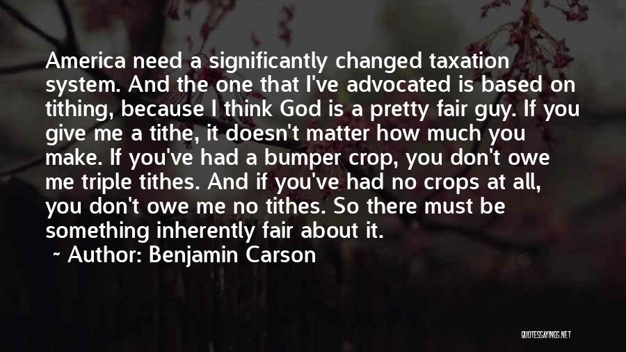 Tithe Quotes By Benjamin Carson