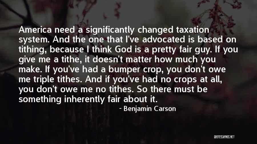 Tithe Quotes By Benjamin Carson