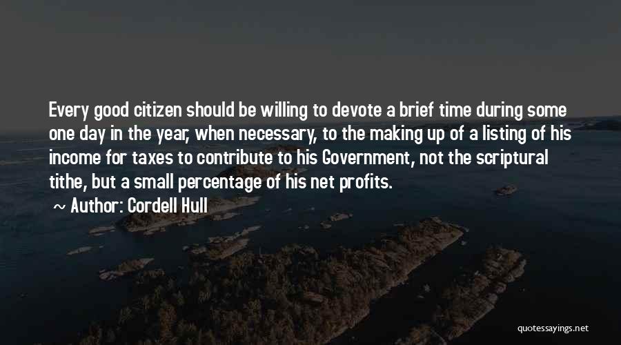 Tithe Quotes By Cordell Hull