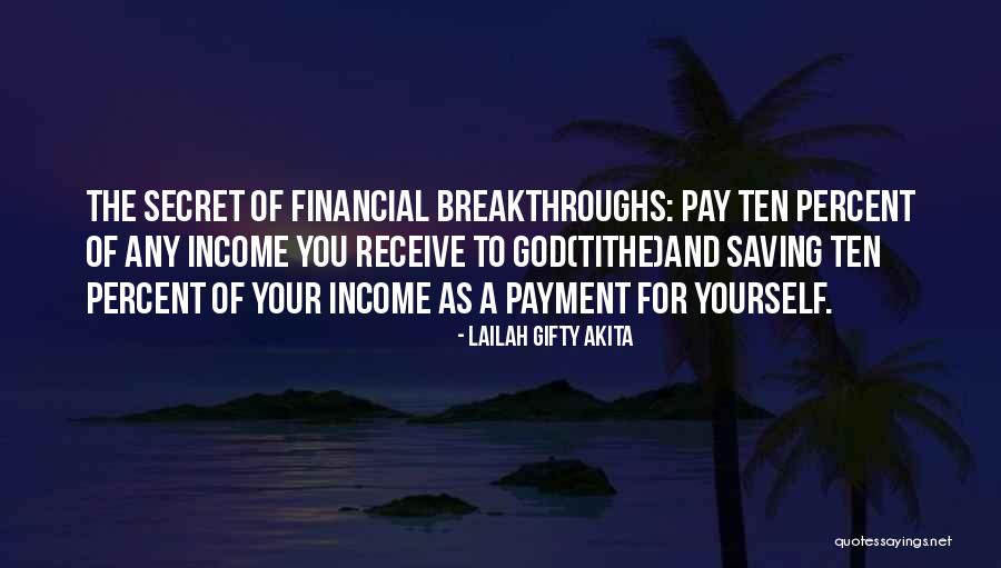 Tithe Quotes By Lailah Gifty Akita