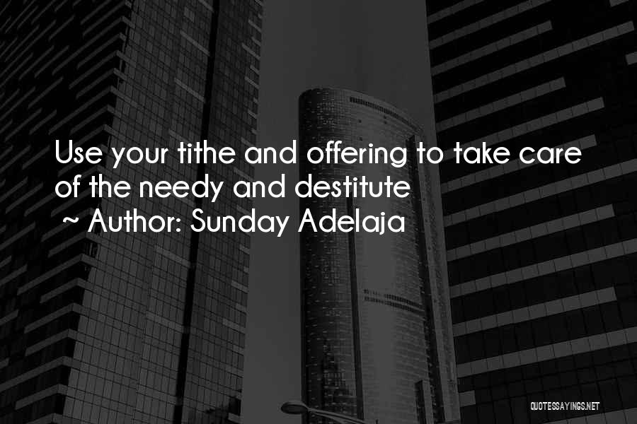 Tithe Quotes By Sunday Adelaja