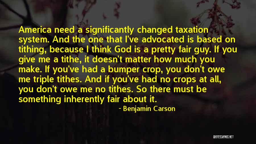 Tithes Quotes By Benjamin Carson