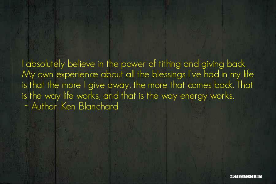 Tithing Quotes By Ken Blanchard