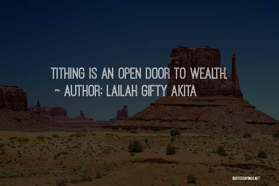 Tithing Quotes By Lailah Gifty Akita