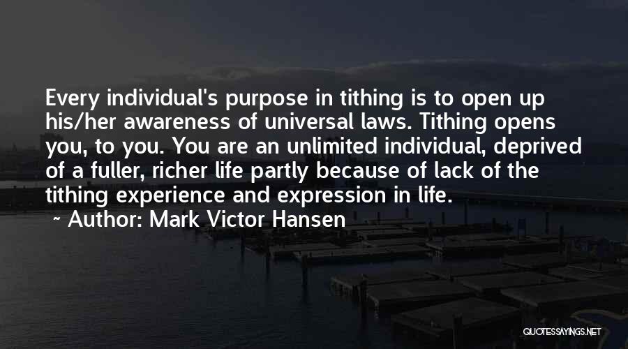 Tithing Quotes By Mark Victor Hansen