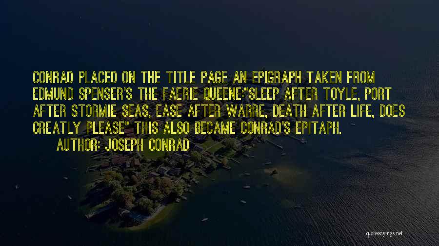 Title Page Quotes By Joseph Conrad