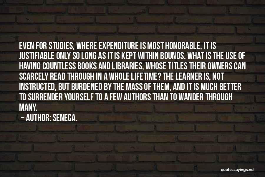 Titles Of Books Quotes By Seneca.