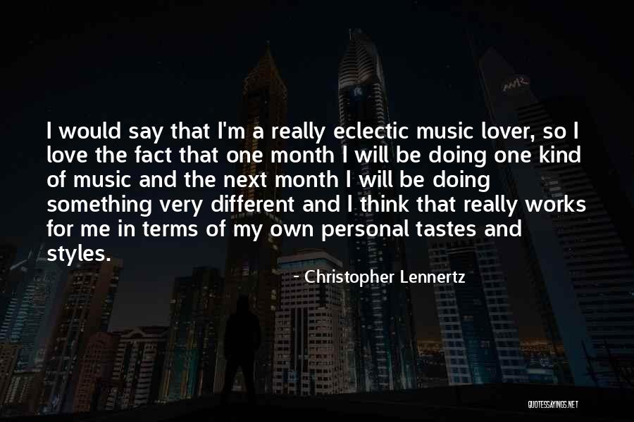 Tlernlund Quotes By Christopher Lennertz Tlernlund Quotes By Christopher Lennertz