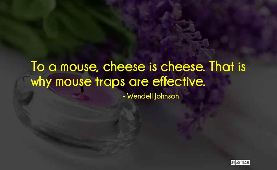 To A Mouse Quotes By Wendell Johnson