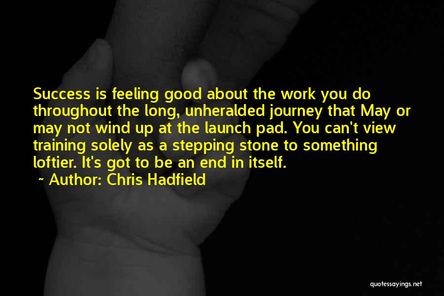 To Be Good At Something Quotes By Chris Hadfield