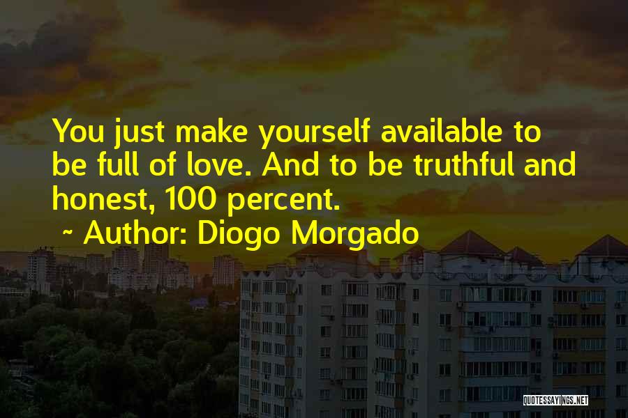 To Be Honest Love Quotes By Diogo Morgado