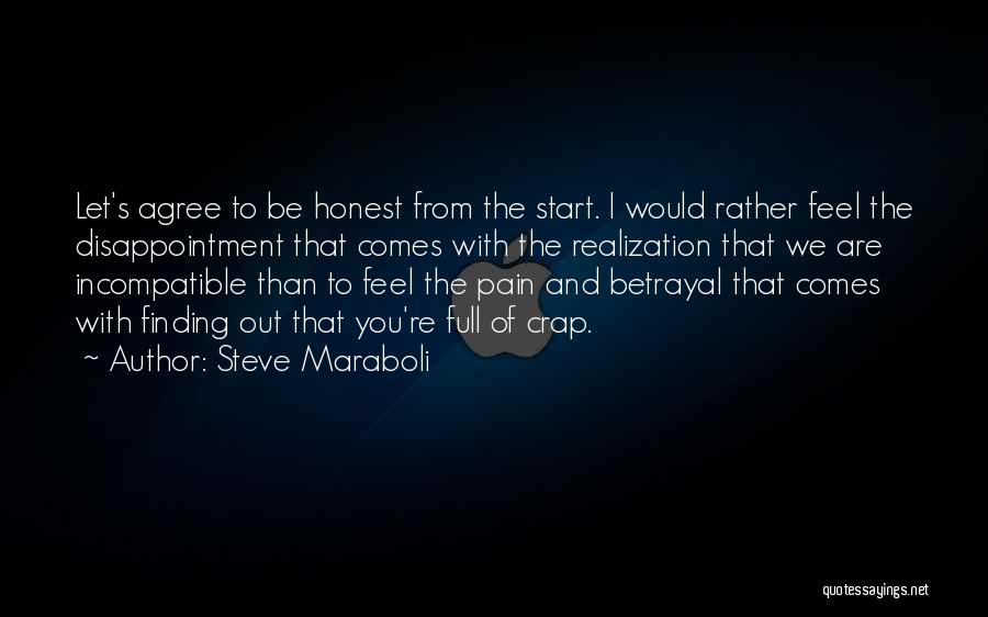 To Be Honest Love Quotes By Steve Maraboli