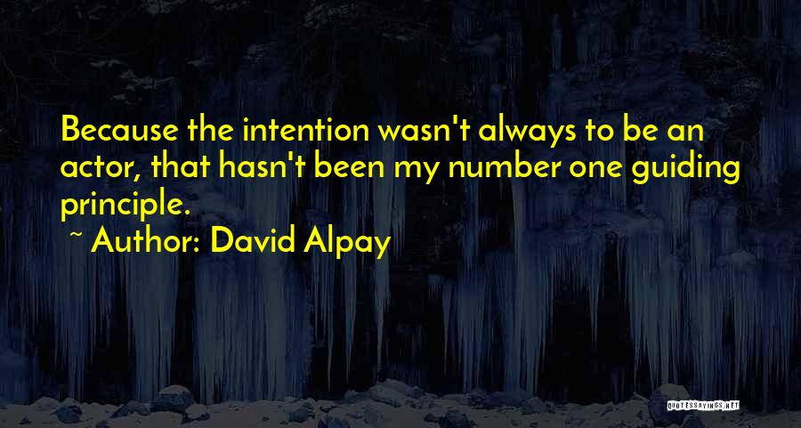 To Be Number One Quotes By David Alpay