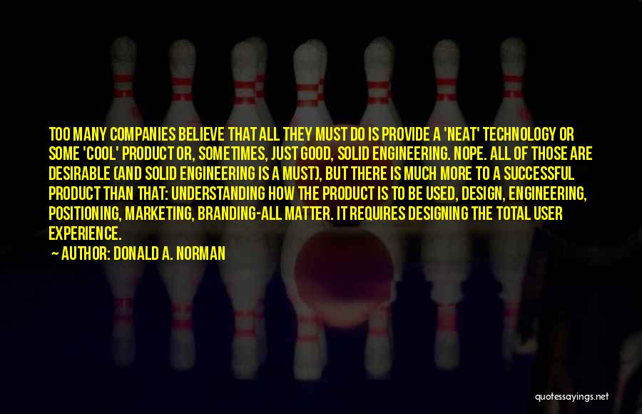 To Be Successful Quotes By Donald A. Norman