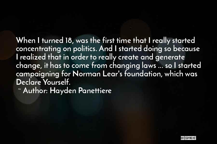 To Create Change Quotes By Hayden Panettiere