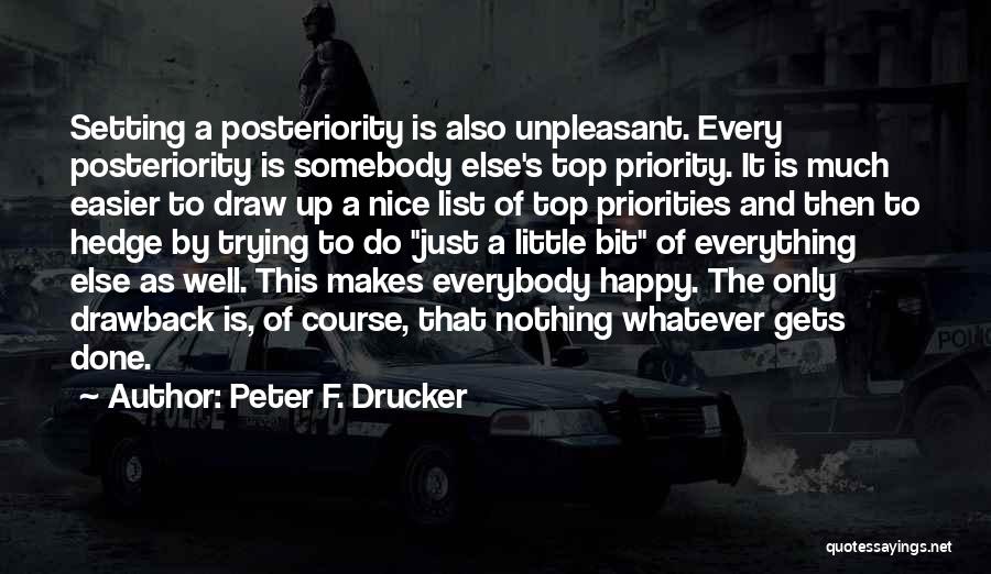 To Do List Quotes By Peter F. Drucker