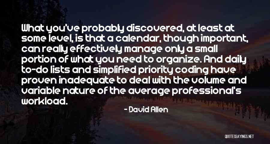 To Do Lists Quotes By David Allen To Do Lists Quotes By David Allen