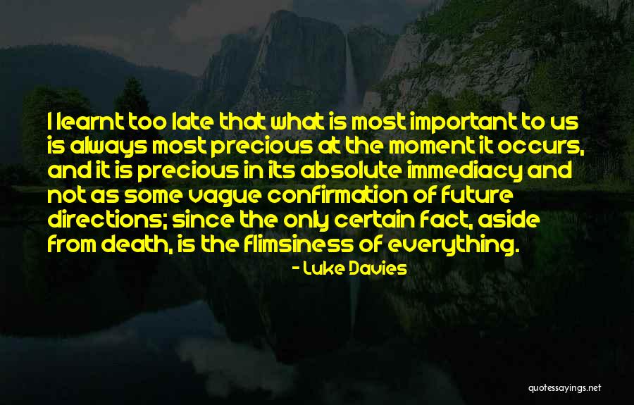 To From Directions Quotes By Luke Davies To From Directions Quotes By Luke Davies