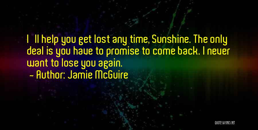 To Get Lost Quotes By Jamie McGuire