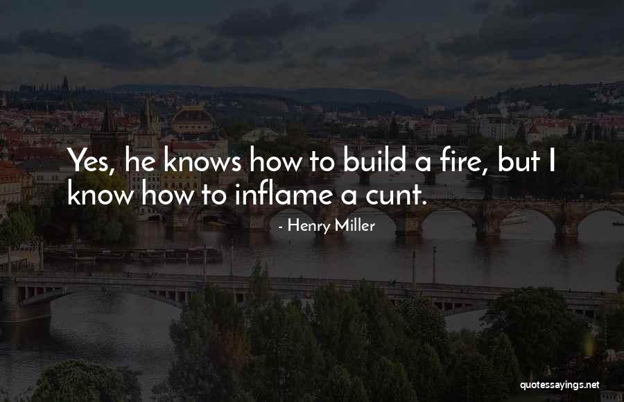To Inflame Quotes By Henry Miller To Inflame Quotes By Henry Miller